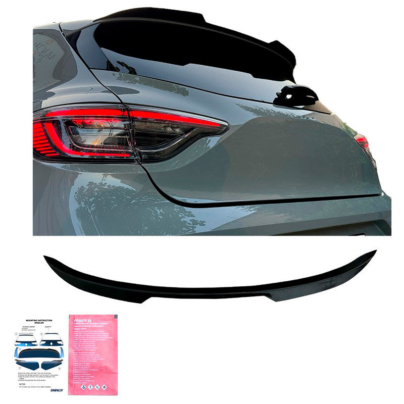 Oneway Dachspoiler (Cap) passend für Renault Clio V Facelift 2023- - Schwarz glänzend