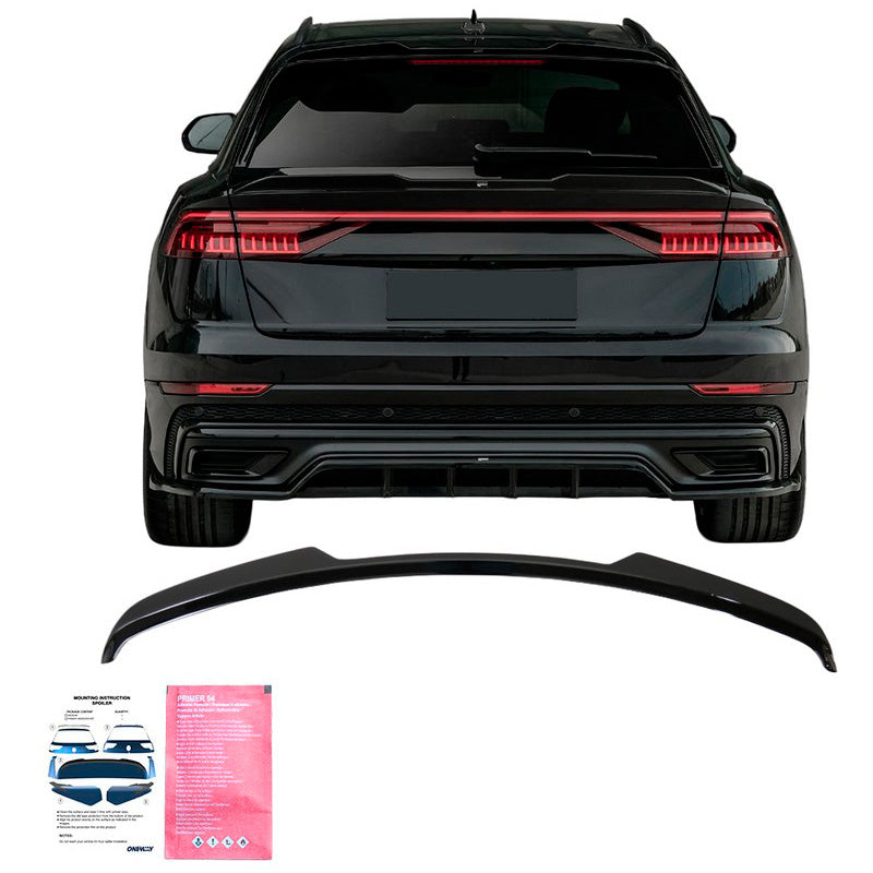 Oneway Dachspoiler (Cap) passend für Audi Q8 S-Line & SQ8 2018- - Schwarz glänzend