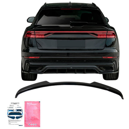 Oneway Dachspoiler (Cap) passend für Audi Q8 S-Line & SQ8 2018- - Schwarz glänzend
