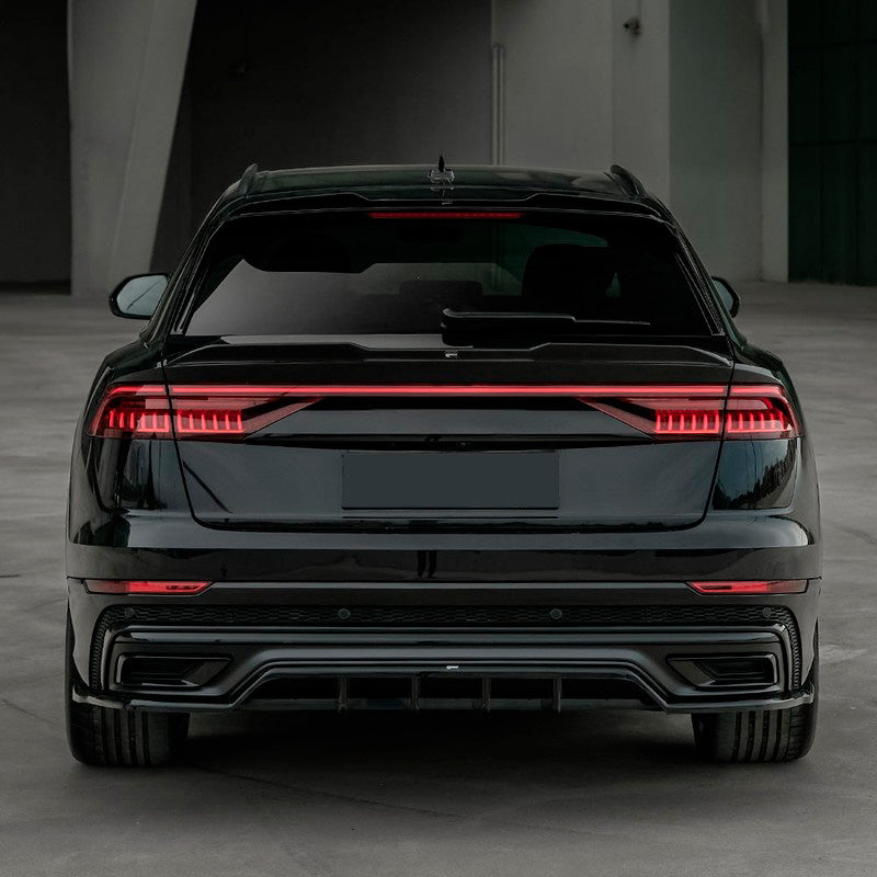 Oneway Heckflügel passend für Audi Q8 S-Line & SQ8 & RSQ8 2018- - Schwarz glänzend