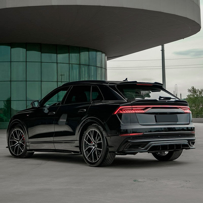 Oneway Heckflügel passend für Audi Q8 S-Line & SQ8 & RSQ8 2018- - Schwarz glänzend