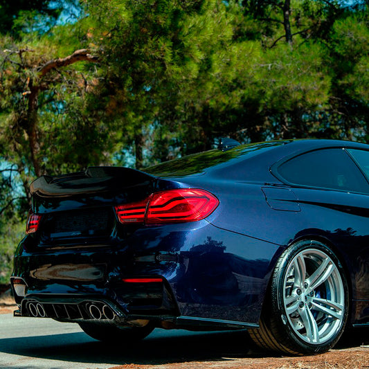 Oneway Heckflügel passend für BMW M4 F82 2014-2021 - Schwarz glänzend