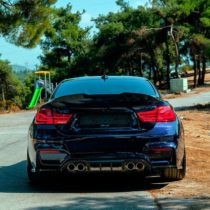 Oneway Heckflügel passend für BMW M4 F82 2014-2021 - Schwarz glänzend
