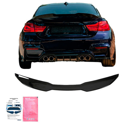 Oneway Heckflügel passend für BMW M4 F82 2014-2021 - Schwarz glänzend