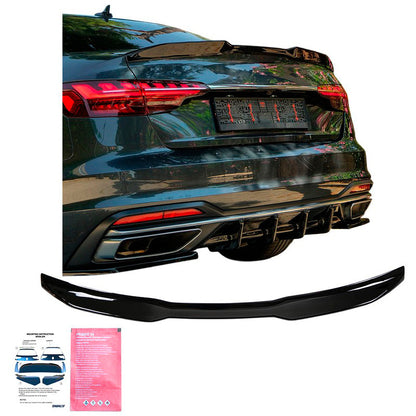 Oneway Heckflügel passend für Audi A4 (B9) Limousine Facelift 2019-2024 - Schwarz glänzend