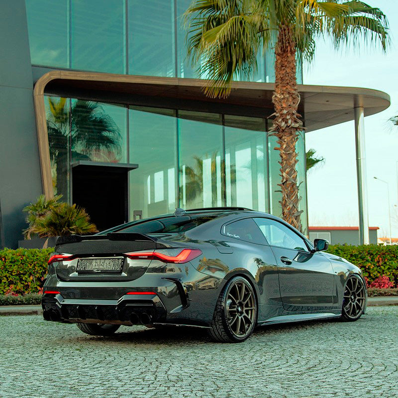 Oneway Heckflügel passend für BMW M4/4er G22/G23 Coupe/Cabrio M-Pack/M440i 2020- - Schwarz glänzend