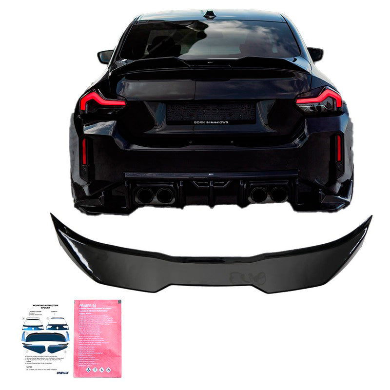 Oneway Heckflügel passend für BMW M2 G87 Coupe 2023- - Schwarz glänzend