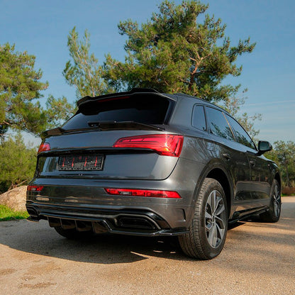 Oneway Dachspoiler (Cap) passend für Audi Q5 (FY) S-Line Facelift 2020-2024 exkl. Sportback - Schwarz glänzend