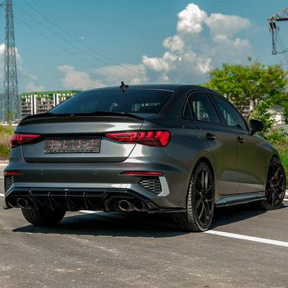 Oneway Heckflügel passend für Audi A3/S3/RS3 (8Y) Limousine 2020-2024 - Schwarz glänzend