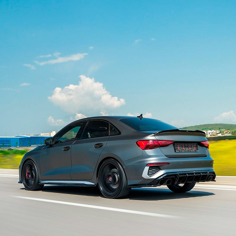 Oneway Heckflügel passend für Audi A3/S3/RS3 (8Y) Limousine 2020-2024 - Schwarz glänzend