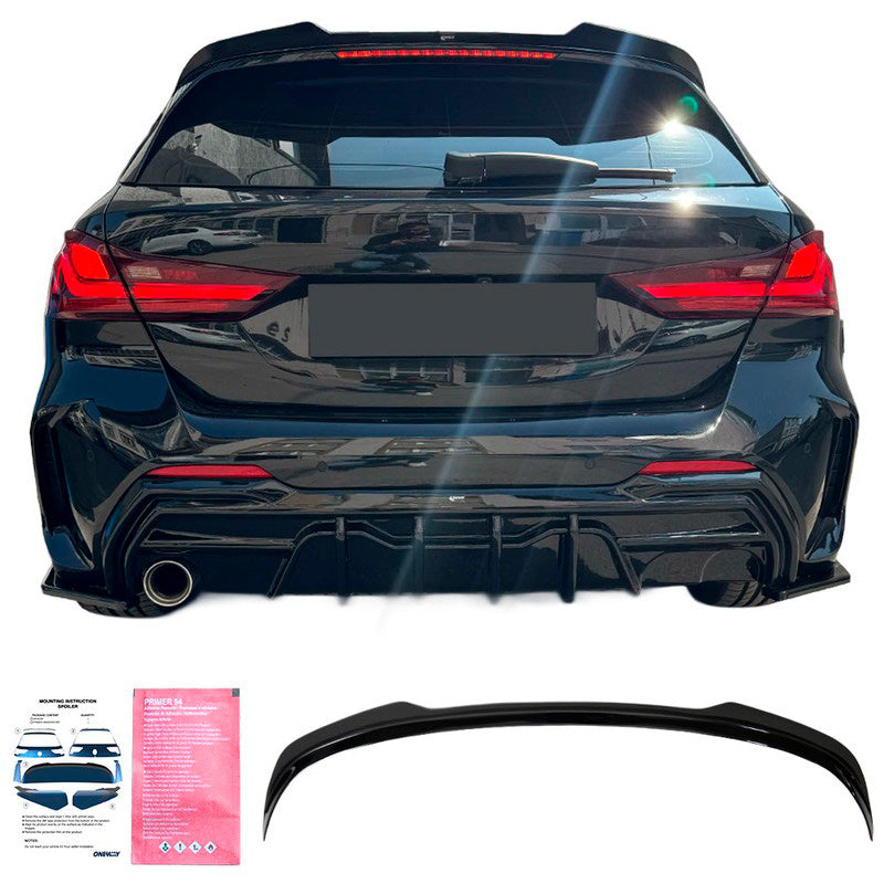Oneway Dachspoiler (Cap) passend für BMW 1er F40 (Standard) 2019-2024 - Schwarz glänzend