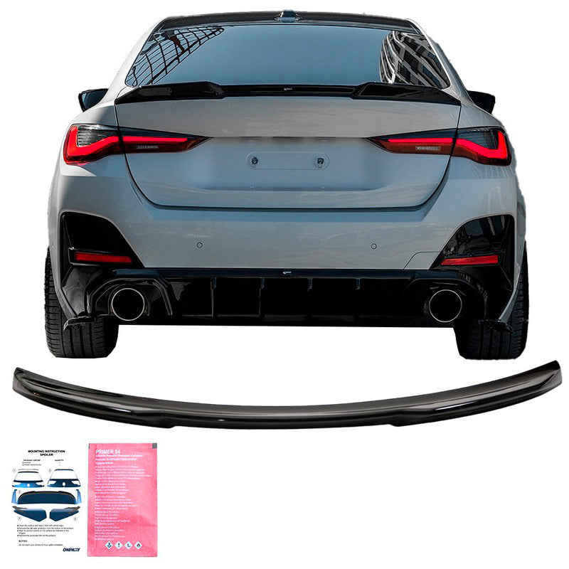 Oneway Heckflügel passend für BMW i4 G26 M-Pack 2021- & 4er G26 M-Pack/M440i 2021- - Schwarz glänzend