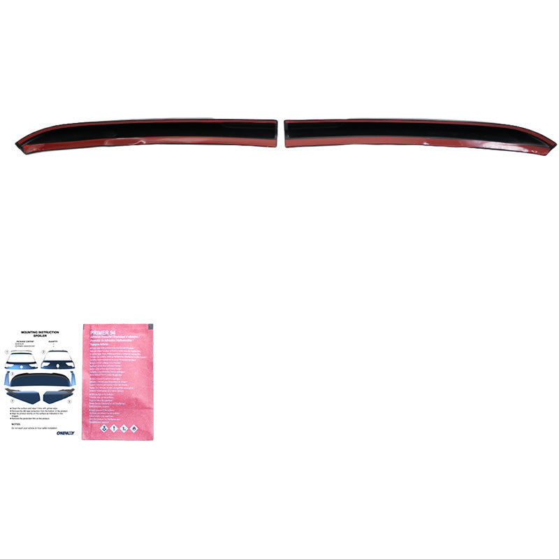 Oneway Dachspoiler passend für Ford Transit Custom (V710) 2023- & Volkswagen Transporter T7 2024- (mit 2 Hecktüren) - Schw...