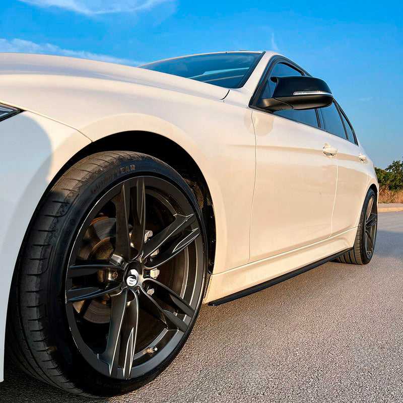 Oneway Satz Seitenschweller passend für BMW 3er F30 M-Sport 2012-2019 - Schwarz glänzend