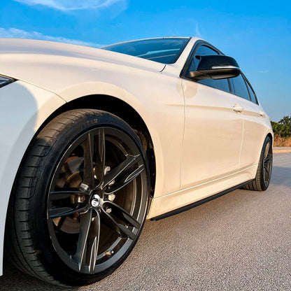 Oneway Satz Seitenschweller passend für BMW 3er F30 M-Sport 2012-2019 - Schwarz glänzend