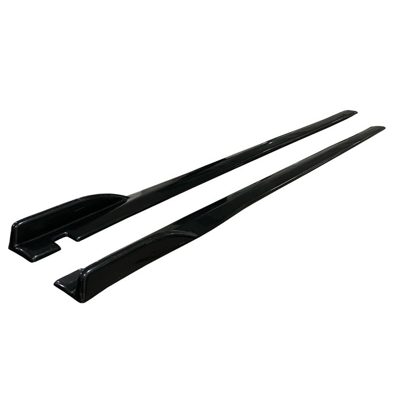 Oneway Satz Seitenschweller - Universal - Länge 190cm - Schwarz glänzend