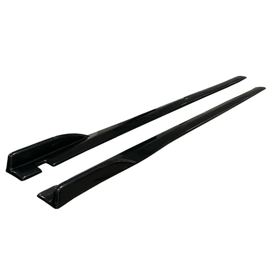 Oneway Satz Seitenschweller - Universal - Länge 190cm - Schwarz glänzend