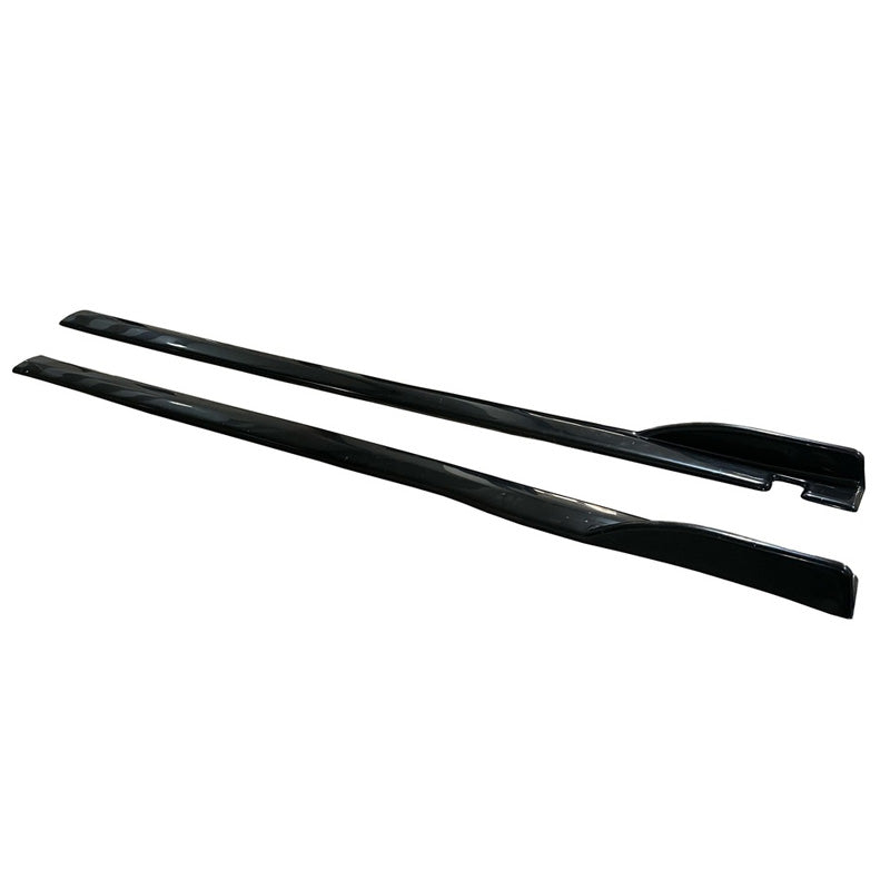 Oneway Satz Seitenschweller - Universal - Länge 190cm - Schwarz glänzend