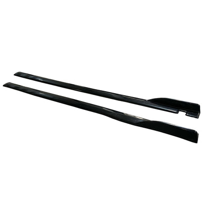 Oneway Satz Seitenschweller - Universal - Länge 190cm - Schwarz glänzend