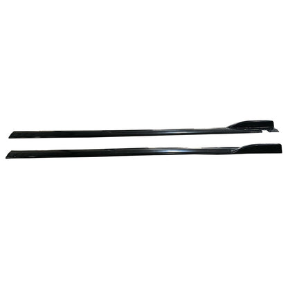 Oneway Satz Seitenschweller - Universal - Länge 190cm - Schwarz glänzend