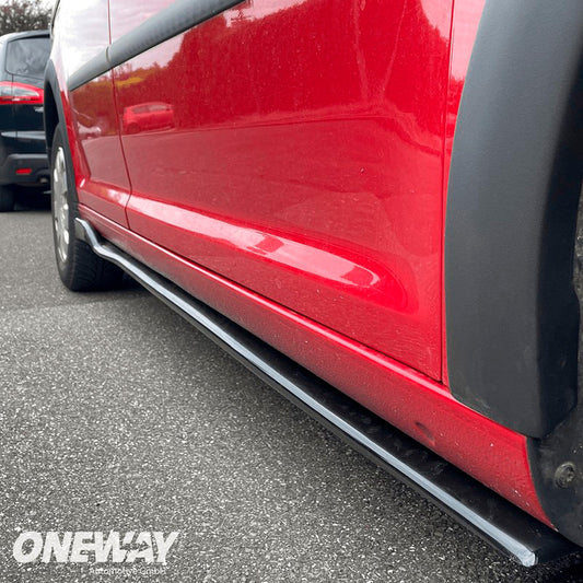 Oneway Satz Seitenschweller passend für Volkswagen Caddy MK4 2015-2020 - Schwarz glänzend