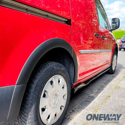Oneway Satz Seitenschweller passend für Volkswagen Caddy MK4 2015-2020 - Schwarz glänzend