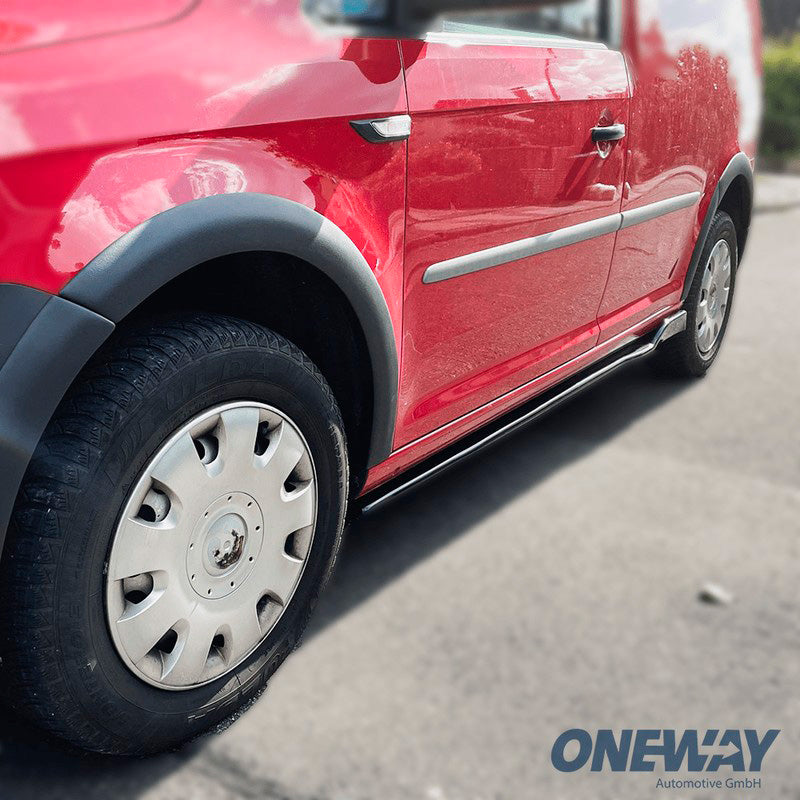 Oneway Satz Seitenschweller passend für Volkswagen Caddy MK4 2015-2020 - Schwarz glänzend