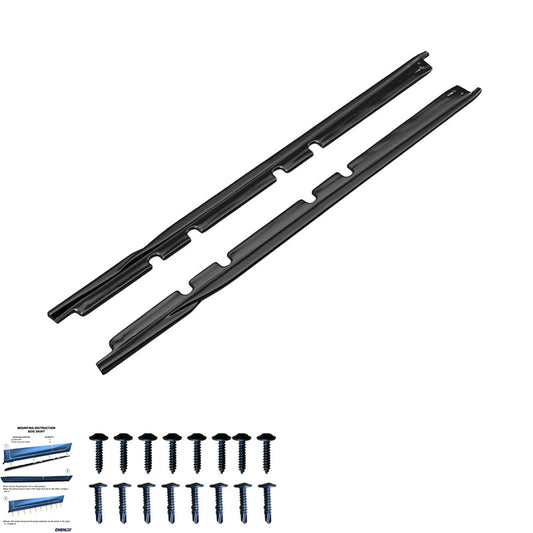 Oneway Satz Seitenschweller - Universal - Länge 208cm - Schwarz glänzend