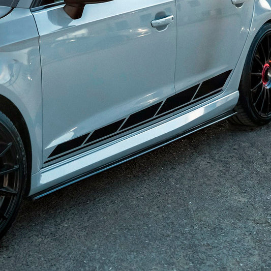 Oneway Satz Seitenschweller passend für Audi RS3 8V Sportback 2015-2020 - Schwarz glänzend