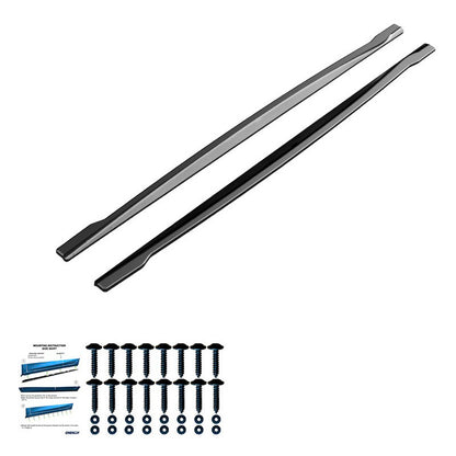 Oneway Satz Seitenschweller passend für BMW 1er F20/F21 M-Power 2011-2019 - Version 2 - Schwarz glänzend