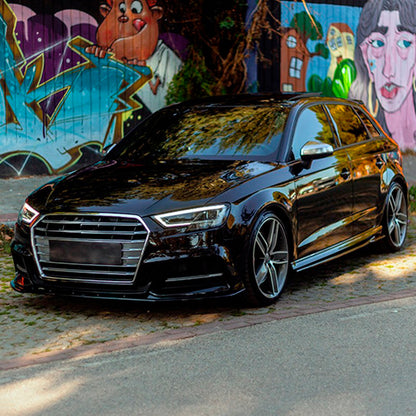 Oneway Satz Seitenschweller passend für Audi S3 8V/8V Facelift Sportback 2013-2020 - Schwarz glänzend