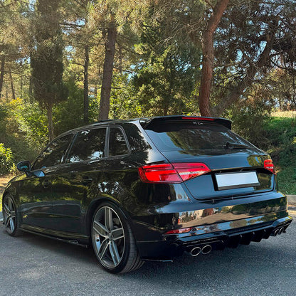 Oneway Satz Seitenschweller passend für Audi S3 8V/8V Facelift Sportback 2013-2020 - Schwarz glänzend