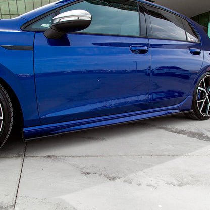 Oneway Satz Seitenschweller passend für Volkswagen Golf VIII HB/Variant R 2020- - Schwarz glänzend