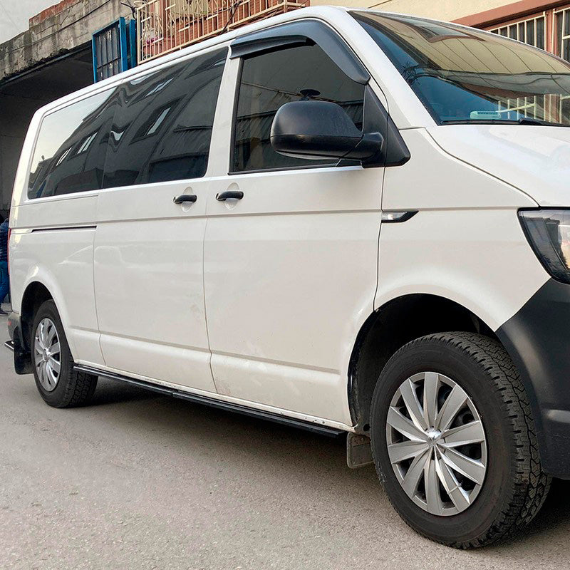 Oneway Satz Seitenschweller passend für Volkswagen Transporter T6.1 2020-2022 (Kurzer Radstand)- Schwarz glänzend