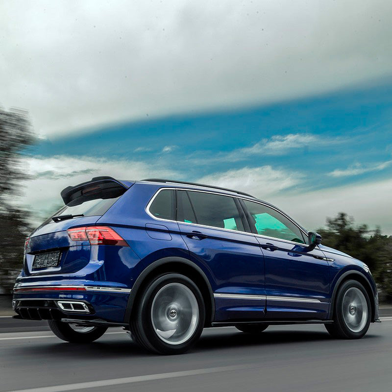 Oneway Satz Seitenschweller passend für Volkswagen Tiguan II R/R-Line Facelift 2020-2024 - Schwarz glänzend