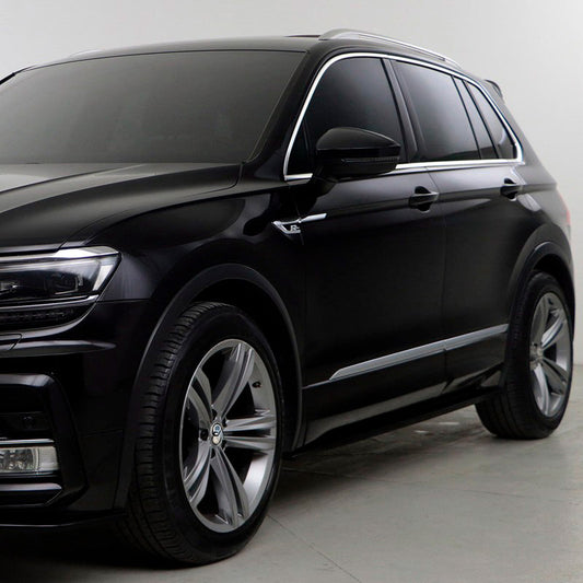 Oneway Satz Seitenschweller passend für Volkswagen Tiguan II Allspace R-Line 2016-2020 - Schwarz glänzend