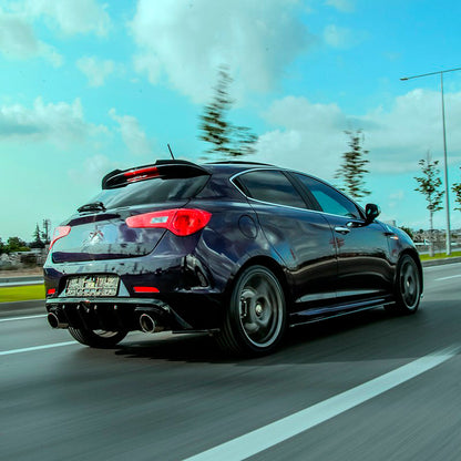 Oneway Satz Seitenschweller passend für Alfa Romeo Giulietta Sport 2010-2020 - Schwarz glänzend