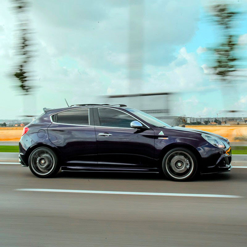 Oneway Satz Seitenschweller passend für Alfa Romeo Giulietta Sport 2010-2020 - Schwarz glänzend