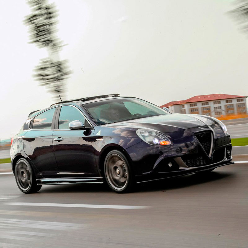 Oneway Satz Seitenschweller passend für Alfa Romeo Giulietta Sport 2010-2020 - Schwarz glänzend