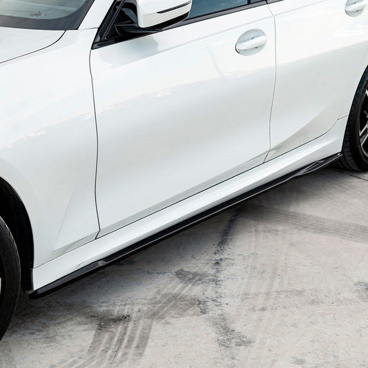 Oneway Satz Seitenschweller passend für BMW 3er G20/G21 M-Pack/M340i 2018-2022 & 2022- - Schwarz glänzend