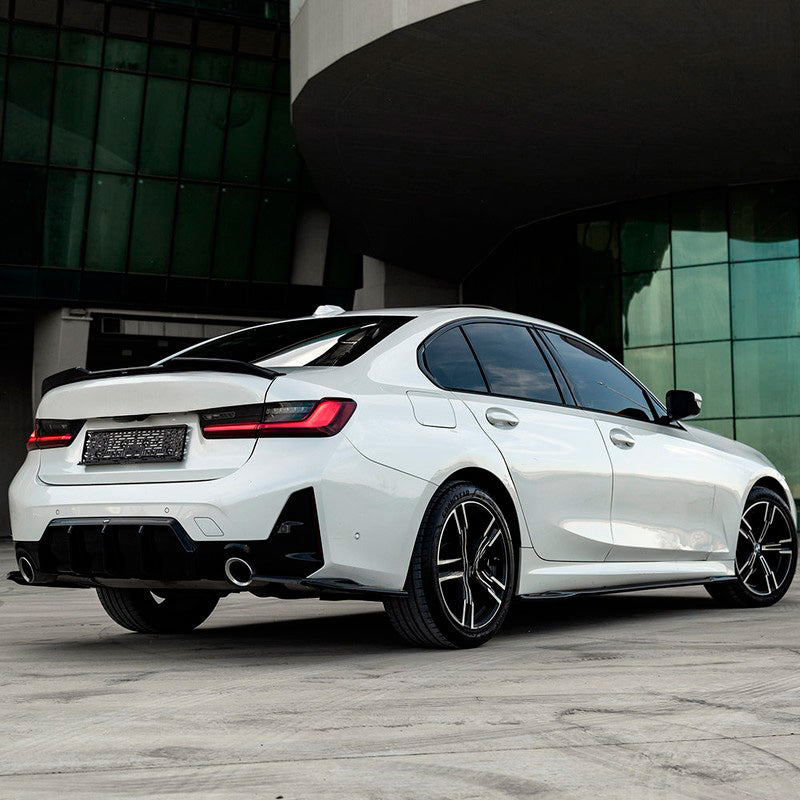 Oneway Satz Seitenschweller passend für BMW 3er G20/G21 M-Pack/M340i 2018-2022 & 2022- - Schwarz glänzend