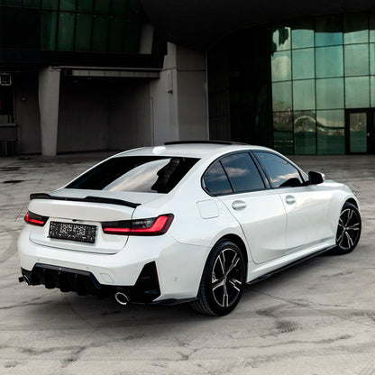 Oneway Satz Seitenschweller passend für BMW 3er G20/G21 M-Pack/M340i 2018-2022 & 2022- - Schwarz glänzend