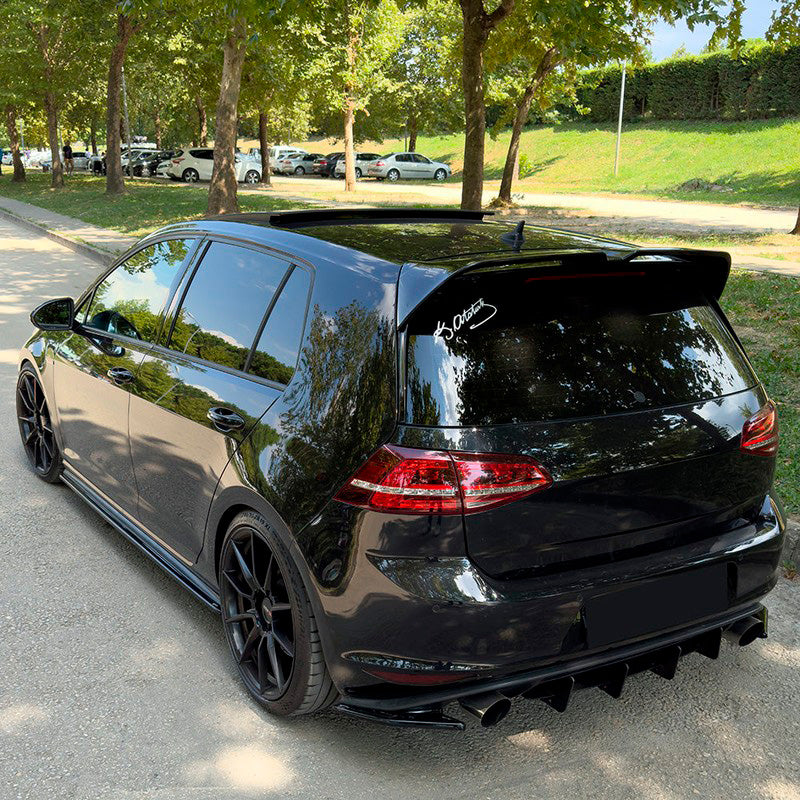 Oneway Satz Seitenschweller passend für Volkswagen Golf VII HB/Variant GTi/GTD 2013-2016 - Schwarz glänzend