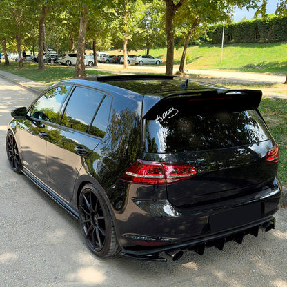 Oneway Satz Seitenschweller passend für Volkswagen Golf VII HB/Variant GTi/GTD 2013-2016 - Schwarz glänzend