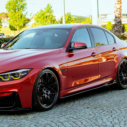 Oneway Satz Seitenschweller passend für BMW M3 F80 2014-2018 - Schwarz glänzend