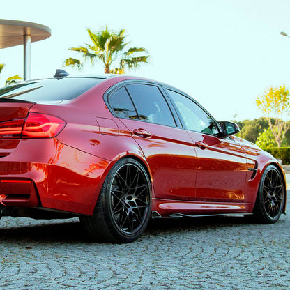 Oneway Satz Seitenschweller passend für BMW M3 F80 2014-2018 - Schwarz glänzend