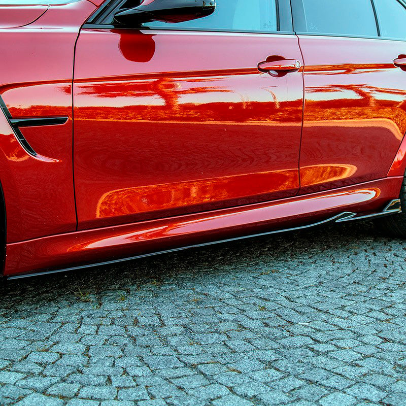 Oneway Satz Seitenschweller passend für BMW M3 F80 2014-2018 - Schwarz glänzend