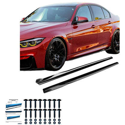 Oneway Satz Seitenschweller passend für BMW M3 F80 2014-2018 - Schwarz glänzend