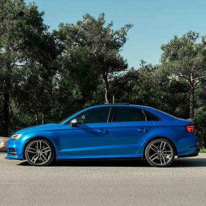 Oneway Satz Seitenschweller passend für Audi S3 8V/8V Facelift Limousine/Cabrio 2013-2020 - Schwarz glänzend