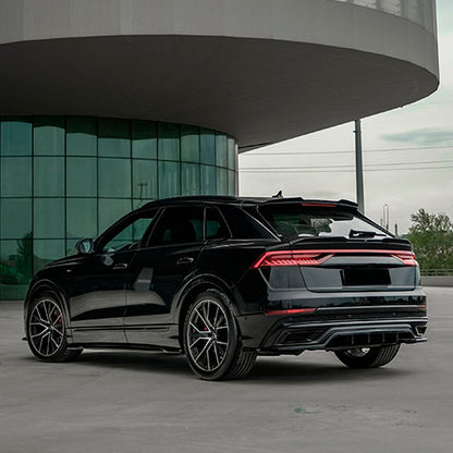 Oneway Satz Seitenschweller passend für Audi Q8 S-Line & SQ8 MK1 2018-2023 - Schwarz glänzend
